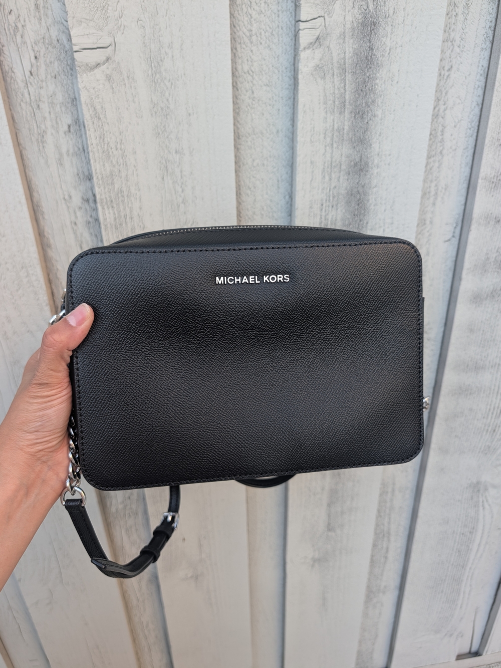 Michael Kors Jet Set Black Saffiano Crossbody Belt Bag